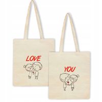 Eko Torba z nadrukiem PREZENT na WALENTYNKI