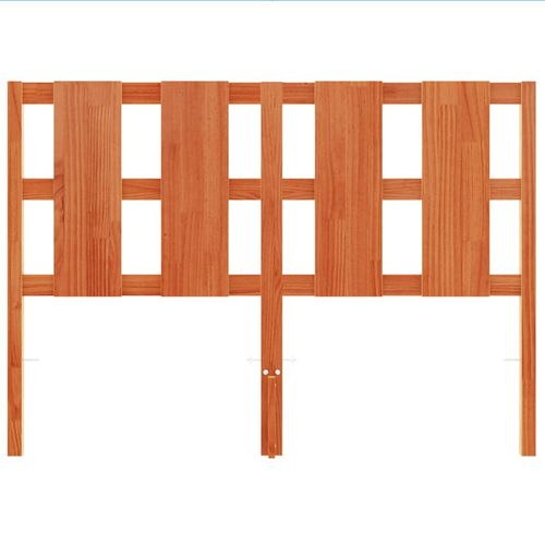 Wezgłowie do łóżka, woskowy brąz, 135 cm, lite drewno sosnowe na Arena.pl