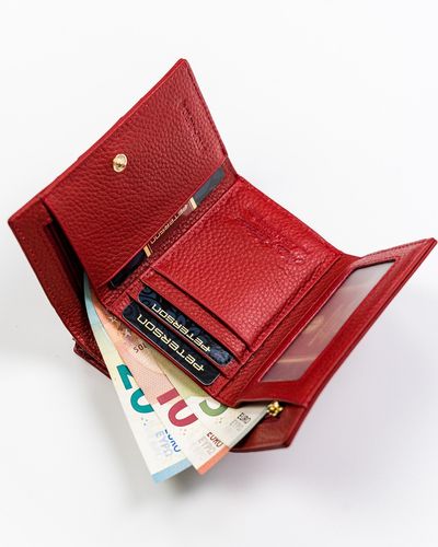 skórzany portfel damski z portmonetką na bigiel - peterson na Arena.pl