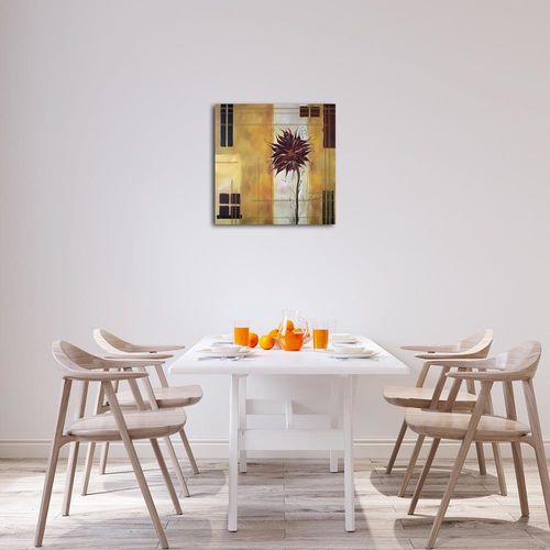 Deco Panel, Bordowy kwiat 30x30 na Arena.pl
