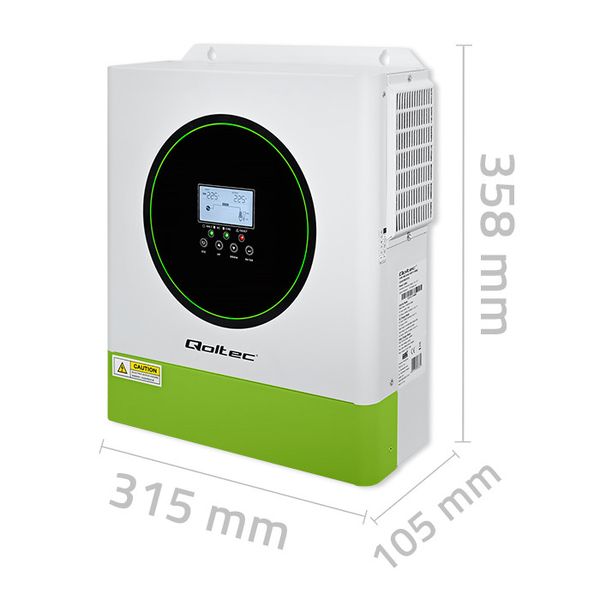 Qoltec Inwerter Solarny Off-Grid 3500W Sinus MPPT zdjęcie 12
