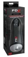 pdx elite suck-o-matic frosted black - automatyczna maszyna intymna