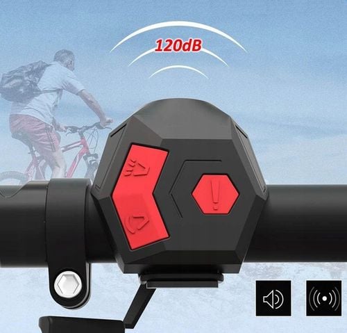 Elektryczny klakson dzwonek rowerowy|120 dB|Wodoodporny IPX4|USB na Arena.pl