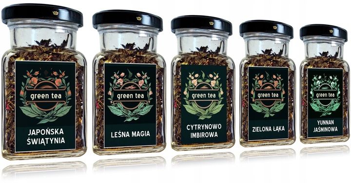 Herbata zielona - ZESTAW 5 szt - B zdjęcie 4
