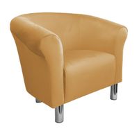 Fotel Milo MG15 nogi chrom miodowy