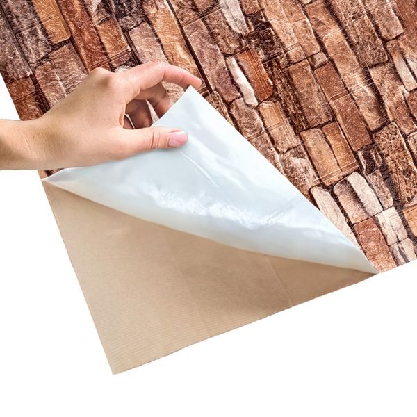 x10 PANEL PANELE ŚCIENNE 3D SAMOPRZYLEPNE TAPETA CEGŁA PŁYTA KASETON zdjęcie 5