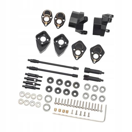1/24 Metalowe części zamienne do przedniej i tylnej osi do Axial SCX24 C10 na Arena.pl