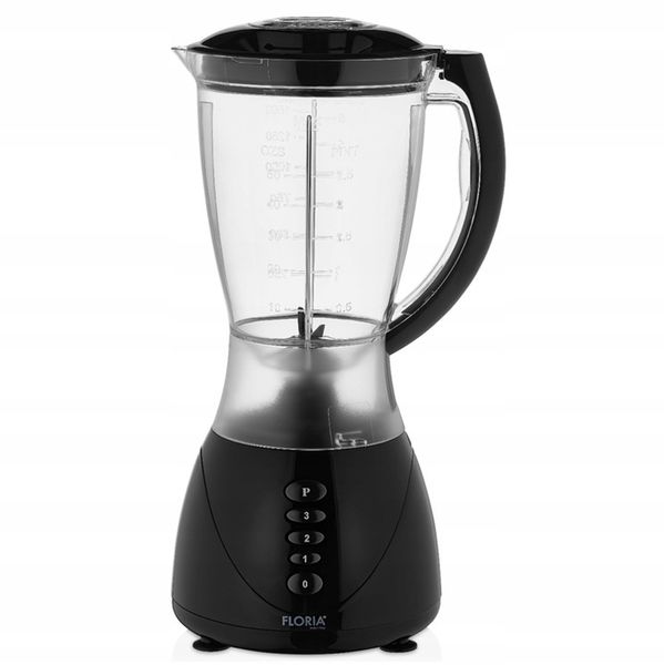 BLENDER KIELICHOWY MIKSER CZARNY BPA FREE 3 BIEGI + PULSE 300W zdjęcie 3