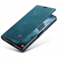 ETUI Z KLAPKĄ DO GALAXY S23 ULTRA SKÓRZANE PORTFEL POKROWIEC + SZKŁO