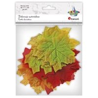 dekoracje materiałowe liście klonu 80x75mm 30 szt titanum