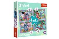 PUZZLE 4w1 Szalony dzien Lilo&Stitch 34633