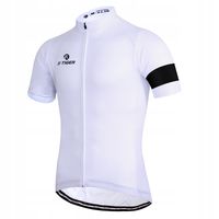 Męska Koszulka Rowerowa Kolarska Dopasowana Wyprofilowany Kołnierz Pro 3XL