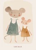 Plakat 13x18cm Wzory dla Dzieci, Dziewczynki i Chłopca - Mama