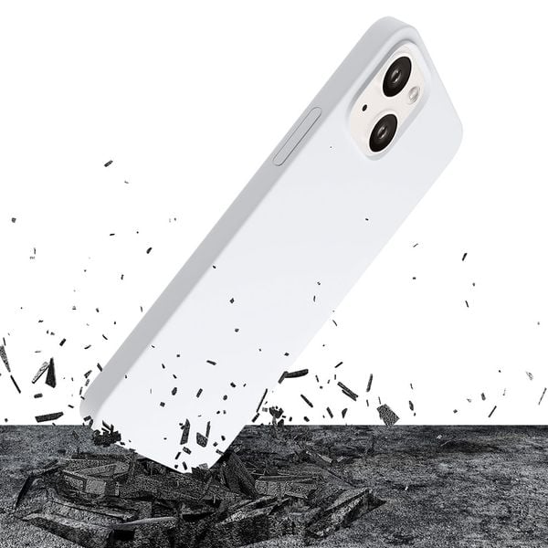 apple iphone 14 plus - 3mk hardy silicone magcase white zdjęcie 3