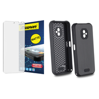 szkło hybrydowe do hammer ranger - 6" matowe + etui silikonowe tpu