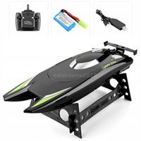 2.4G RC Szybka łódź wyścigowa Wodoodporny Pilot zdalnego sterowania czarny