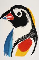 Plakat 53x81cm Portret Ptaka