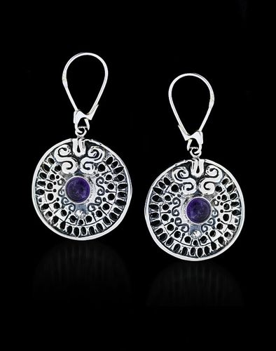 komplet srebro ametysty, 3 elementy na Arena.pl