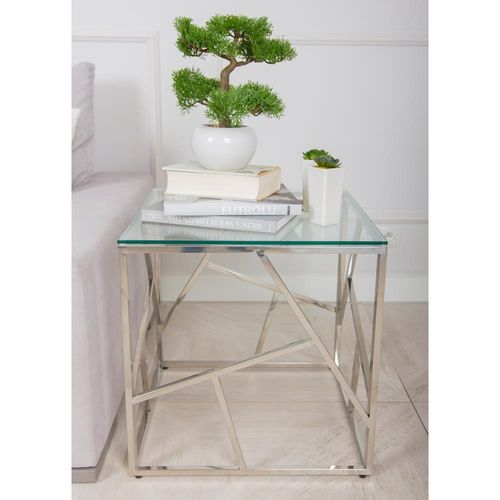 STOLIK KAWOWY LASIMA SILVER 55 CM na Arena.pl