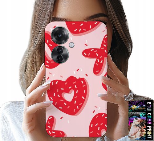 ETUI DO OPPO RENO11 F 5G - KOBIECE, MODNE WZORY XOXO SERCE + FOLIA na Arena.pl