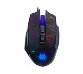 Mysz przewodowa Tracer Gamezone Space RGB 7200 dpi Czarna Gamingowa