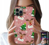 ETUI DO IPHONE 13 PRO MAX - ŚWIĄTECZNE RENIFERY CHOINKI LASKA WZORY