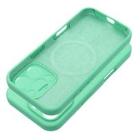 Futerał SILICONE 2mm do IPHONE 15 Pro Max kompatybilny z MagSafe miętowy