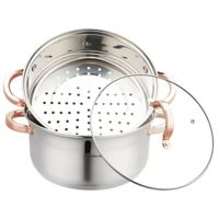 garnek na parę klausberg 3 elem. 24cm kb-7734 rose gold