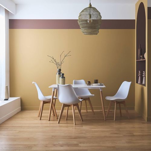 Zestaw 4 krzeseł krzesło do salonu jadalni z poduszką białe ModernHome na Arena.pl