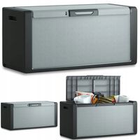 Skrzynia Ogrodowa Balkonowa Keter Kis Schowek Kufer na Balkon 300L szara