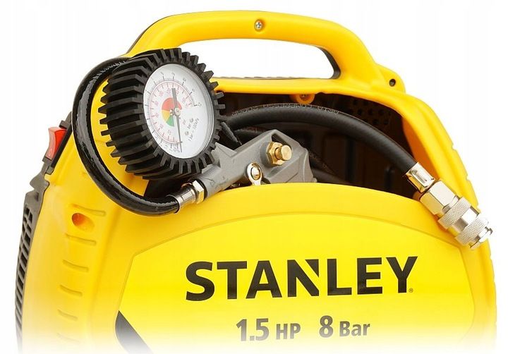 STANLEY KOMPRESOR BEZOLEJOWY SPRĘŻARKA + ZESTAW zdjęcie 5
