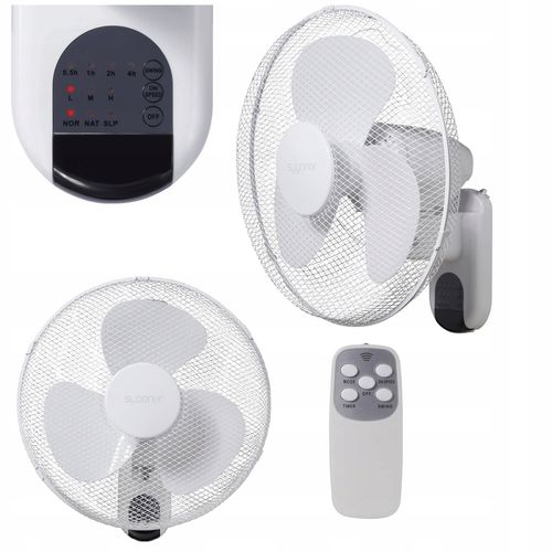 Wentylator ścienny 40 cm OSCYLACJA 3 łopaty wirnika PILOT timer Sygonix na Arena.pl
