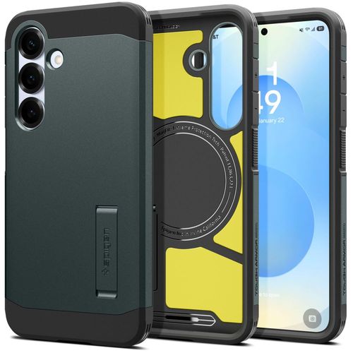 Etui pokrowiec na Samsung Galaxy S25+ Tough Armor MagSafe - zielone na Arena.pl