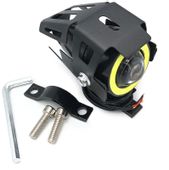 Halogen motocyklowy U7 mini z białym ringiem