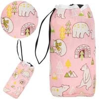 Kosz do przechowywania zabawek pojemnik z uchem różowy