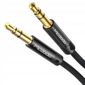 mcdodo kabel mini jack jack 3,5mm stereo wtyk aux przewód audio mocny 1m