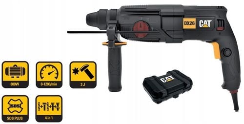 Młotowiertarka CAT DX26 SDS-Plus 800W 3J 26mm 4w1 na Arena.pl