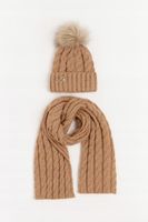 zimowy KOMPLET damski CZAPKA + SZAL szalik ALPEJSKI CIEPŁY POLSKI PREMIUM