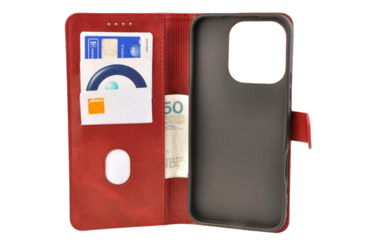 Etui portfel Wallet do Honor 400 Lite czerwony zdjęcie 3