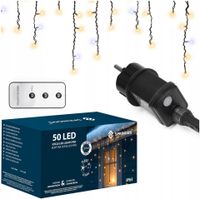ZESTAW LAMPKI SOPLE 500LED IP65 TIMER BIAŁE ZEWNĘTRZNE PRO PILOT FLASH 25m