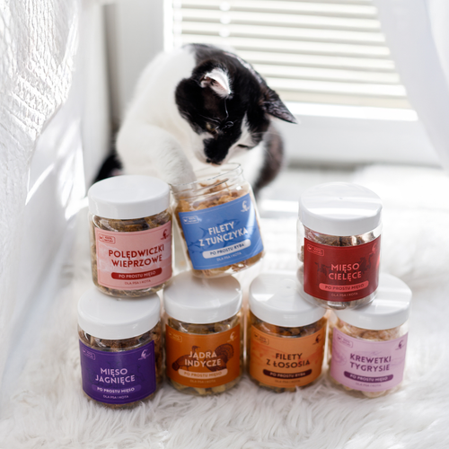 Liofilizowane mięso kozie, mięso cielęce, mięso jagnięce dla psa i kota na Arena.pl