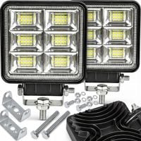 2x LAMPA ROBOCZA 48 LED PANEL 144W HALOGEN 6000LM 12V 24V SZPERACZ LAMPY