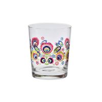 SZKLANKI NISKIE DO WHISKY KROSNO FOLK FOLKLOR 250 ML X 6 SZT