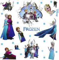 Naklejki na Ścianę 3D Kraina Lodu Elsa Frozen