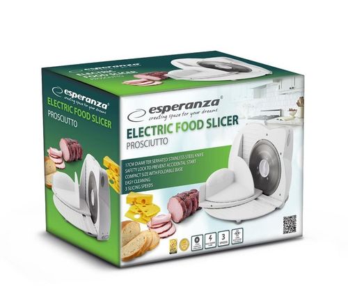 ELEKTRYCZNA KRAJALNICA PROSCIUTTO biała do pieczywa wędlin serów na Arena.pl