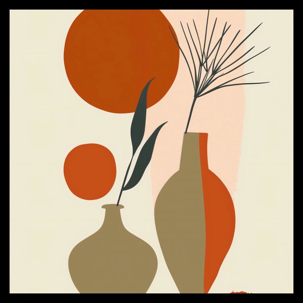 Plakat 30x30cm Wazy w Czerwieni zdjęcie 2