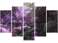 100CM 150CM OBRAZ 5 ELEM TAJEMNICZY ZAKĄTEK ŚCIENNY