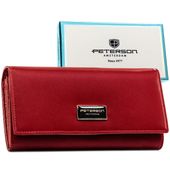 portfel damski skóra+pu ptn ps122-hnl-2845 red
