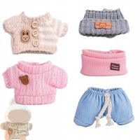 2 ręcznie robione zestawy swetrów dla lalek (15-17 cm)