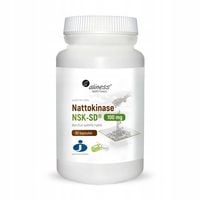ALINESS Nattokinase NATTOKINAZA 100 mg GĘSTA KREW Miażdżyca PRZEPŁYW KRWI